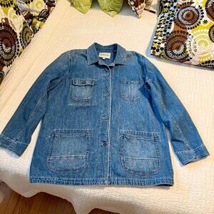 Vintage Orvis Soft Blue Denim Womens Barn Jacket